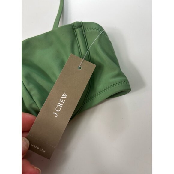 Women's J.Crew Bikini Top Size 34A Green - Picture 4 of 5